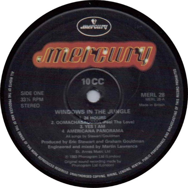 10CC : Windows In The Jungle (LP, Album)