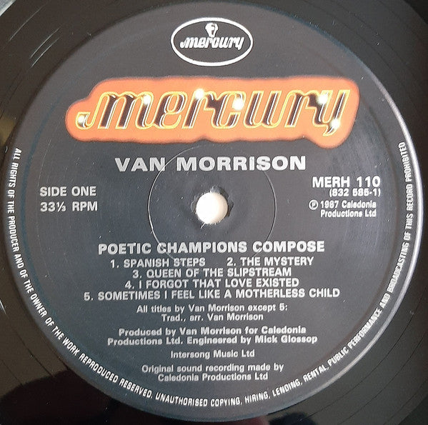 Van Morrison : Poetic Champions Compose (LP, Album)