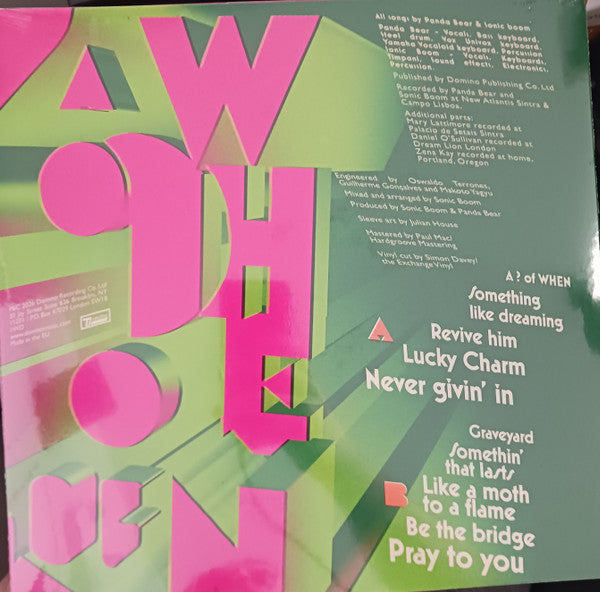 Panda Bear & Sonic Boom (2) : A ? of WHEN (LP, Album, Bioplastic, Ltd, Pin)