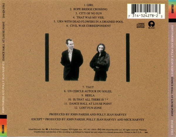 John Parish & Polly Jean Harvey* : Dance Hall At Louse Point (CD, Album)