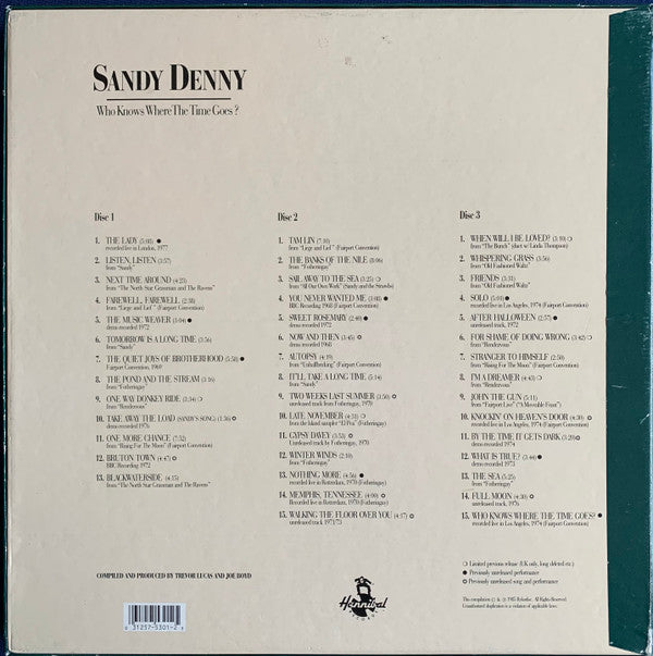 Sandy Denny : Who Knows Where The Time Goes? (3xCD + Box, Comp, RE)