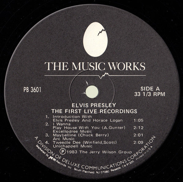 Elvis* : The First Live Recordings (LP, Album)