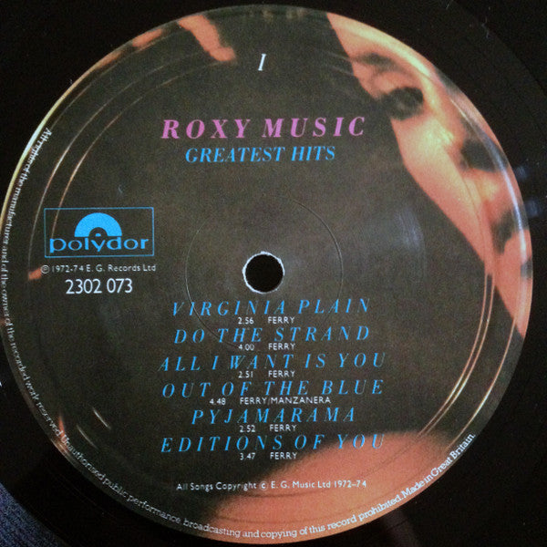 Roxy Music : Greatest Hits (LP, Comp, HTM)