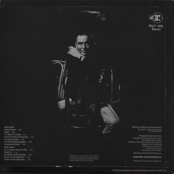 Frank Sinatra : A Man Alone (& Other Songs Of Rod McKuen) (LP)