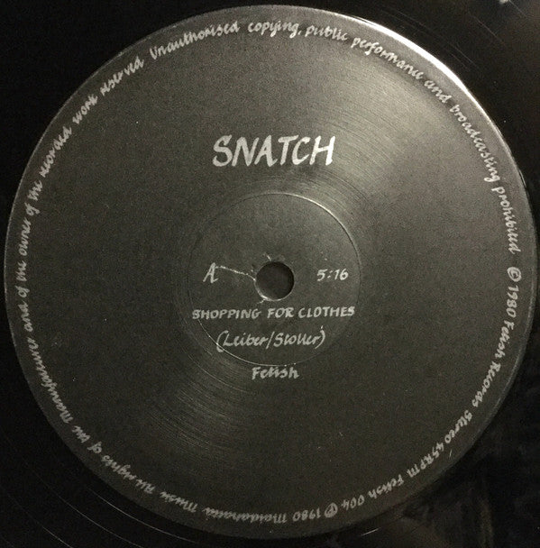 Snatch (3) : Shopping For Clothes (12")
