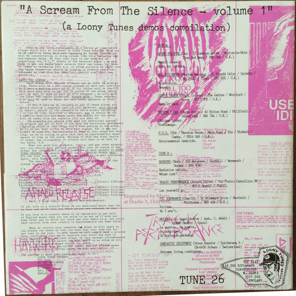 Various : A Scream From The Silence Volume 1 (LP, Comp)