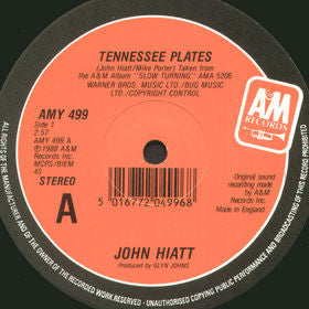 John Hiatt : Tennessee Plates / Georgia Rae / Thank You Girl (12")