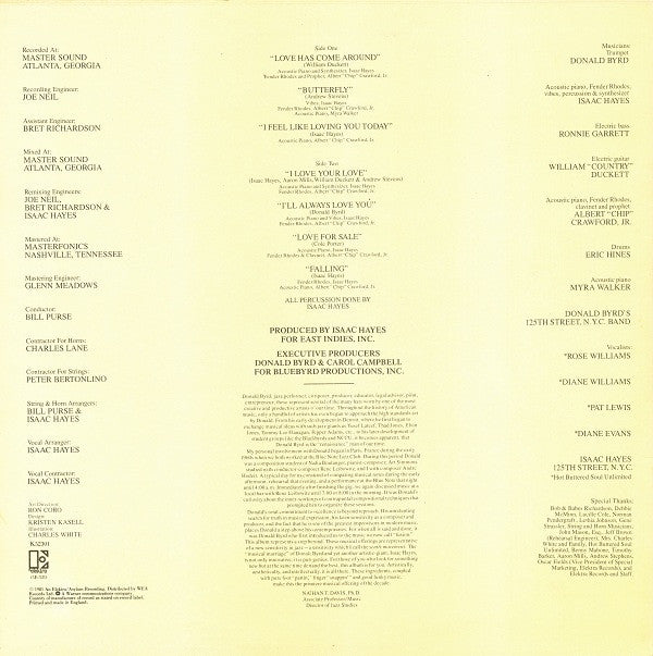 Donald Byrd And 125th Street, N.Y.C.* : Love Byrd (LP, Album)