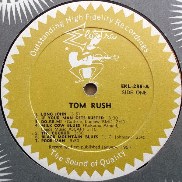 Tom Rush : Tom Rush (LP, Album, Mono)
