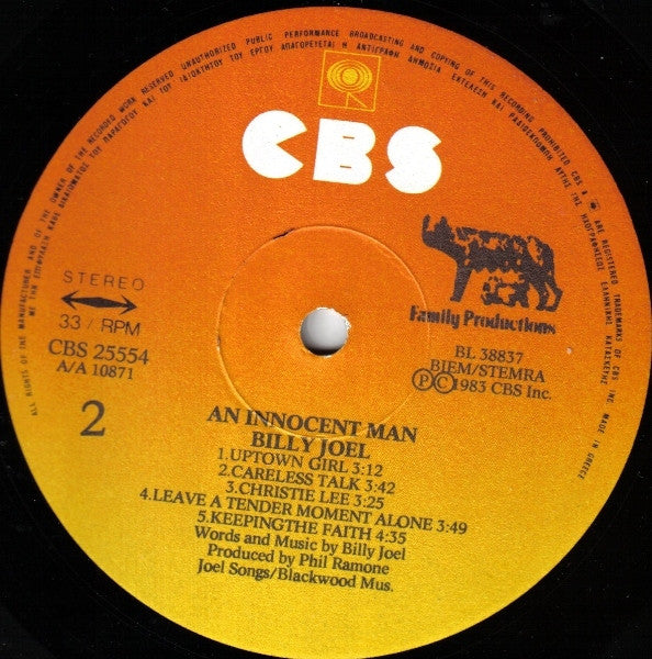 Billy Joel : An Innocent Man (LP, Album)