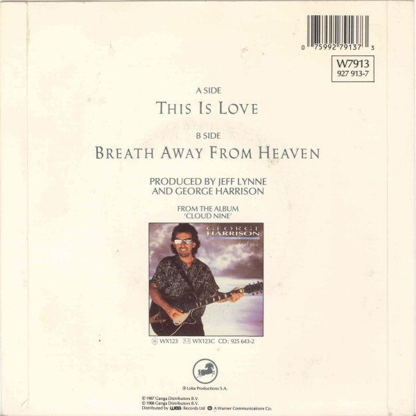 George Harrison : This Is Love (7", Single)