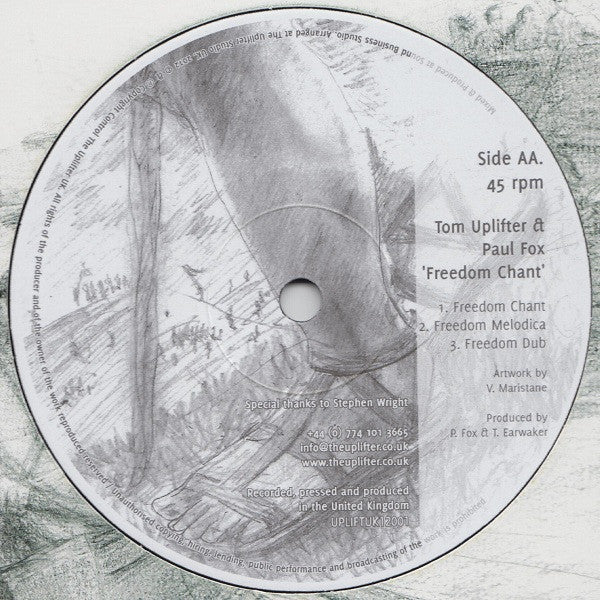 The Uplifter (2) : Flag So High / Freedom Chant (12", Ltd)
