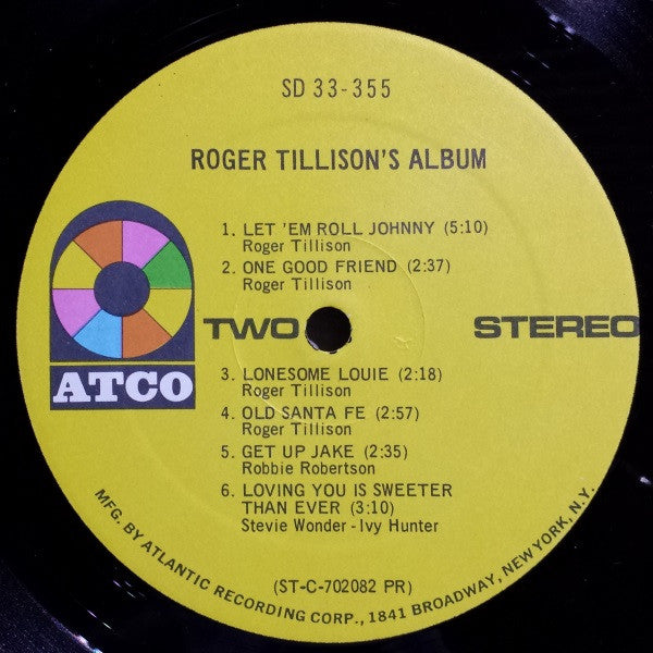 Roger Tillison : Roger Tillison's Album (LP, Album, Pre)