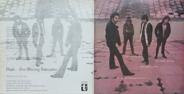 The Moving Sidewalks : Flash (LP, Album, RE, Unofficial)