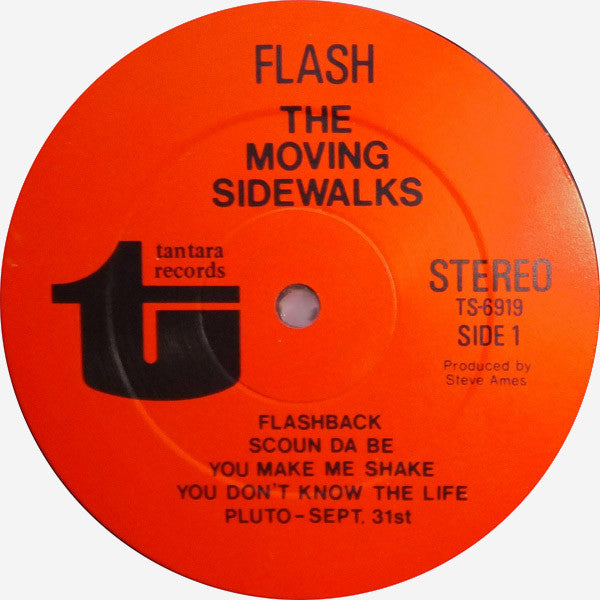 The Moving Sidewalks : Flash (LP, Album, RE, Unofficial)