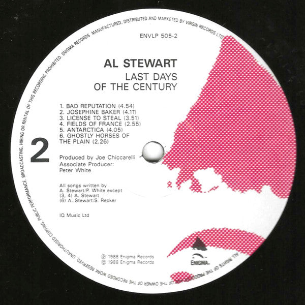 Al Stewart : Last Days Of The Century (LP, Album)