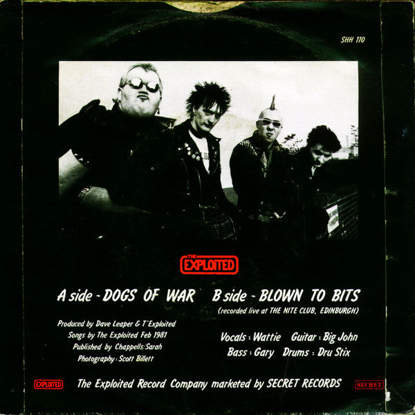 The Exploited : Dogs Of War (7")