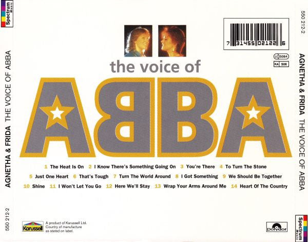 Agnetha* & Frida : The Voice Of ABBA (CD, Comp)