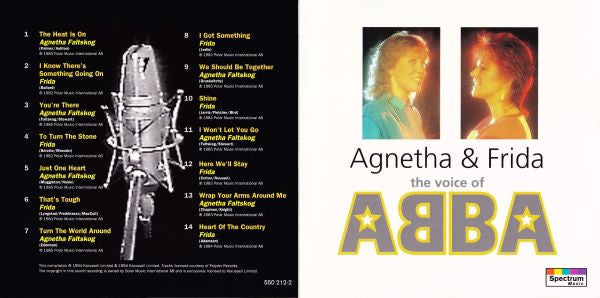 Agnetha* & Frida : The Voice Of ABBA (CD, Comp)