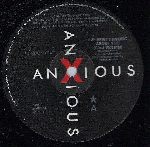 Londonbeat : I've Been Thinking About You (12", Single)