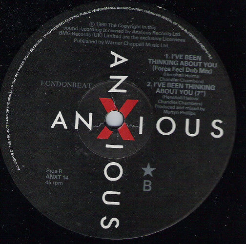 Londonbeat : I've Been Thinking About You (12", Single)
