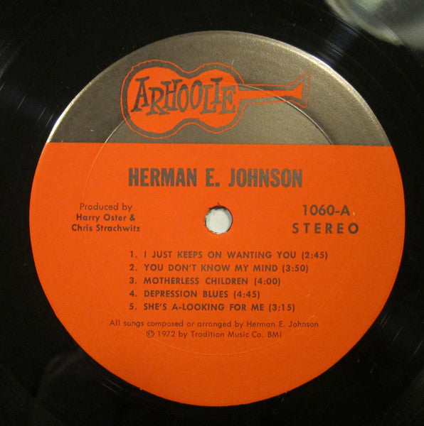 Herman E. Johnson : Louisiana Country Blues (LP, Album)