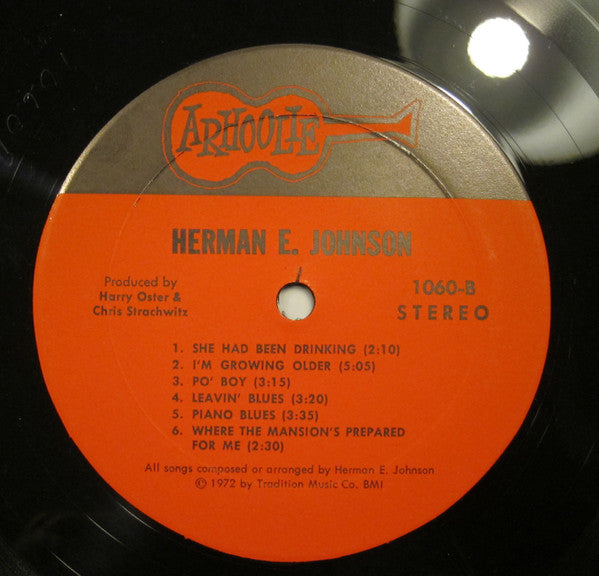 Herman E. Johnson : Louisiana Country Blues (LP, Album)
