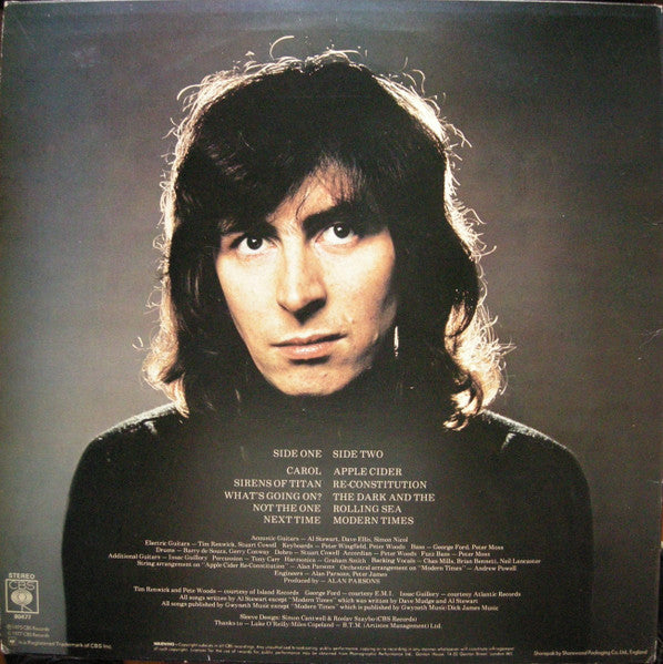 Al Stewart : Modern Times (LP, Album, RE)