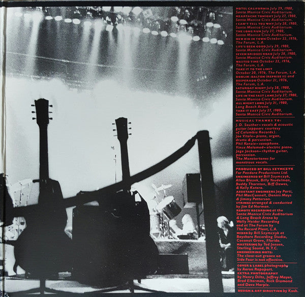 Eagles : Eagles Live (2xLP, Album)