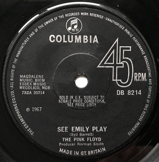 The Pink Floyd* : See Emily Play (7", Single, Mono, Sol)