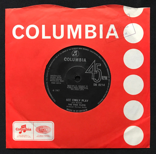The Pink Floyd* : See Emily Play (7", Single, Mono, Sol)
