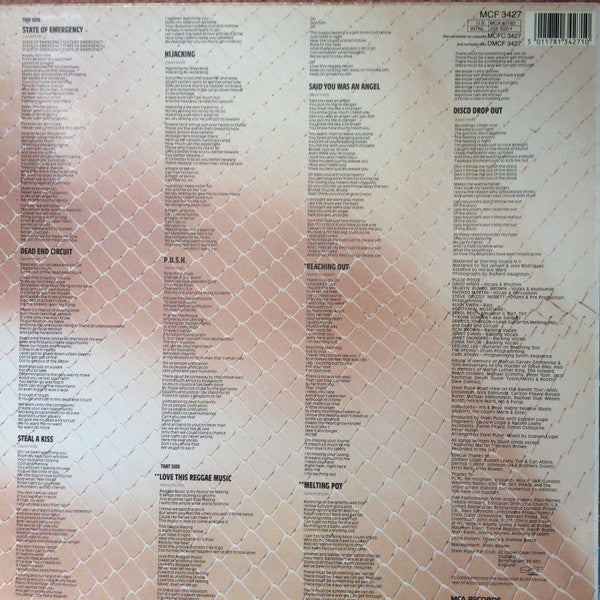 Steel Pulse : State Of Emergency (LP, Album)