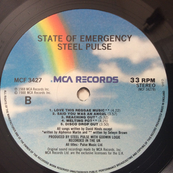 Steel Pulse : State Of Emergency (LP, Album)