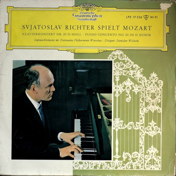 Mozart*, Sviatoslav Richter, Sinfonie-Orchester Der Nationalen Philharmonie Warschau*, Stanislaw Wislocki : Klavierkonzert Nr. 20 D - Moll / Piano Concerto No. 20 In D Minor (10", Mono, RP)