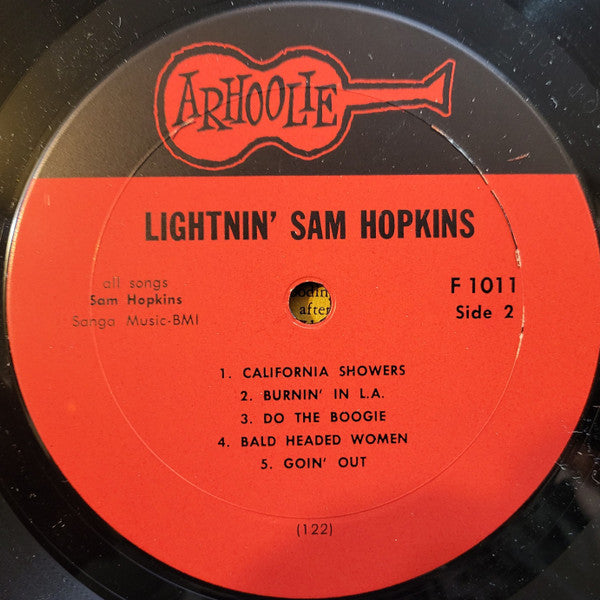 Lightnin' Sam Hopkins* : Lightnin' Sam Hopkins (LP, Album, RE)