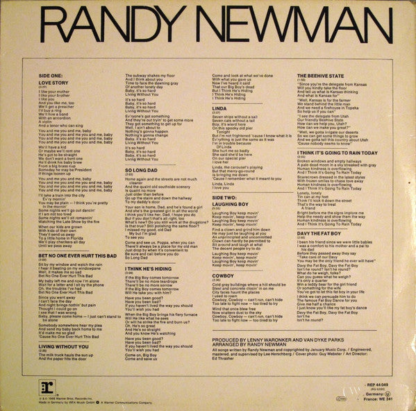 Randy Newman : Randy Newman (LP, Album)