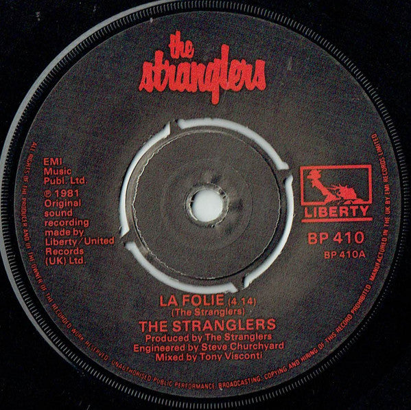 The Stranglers : La Folie (7", Single)