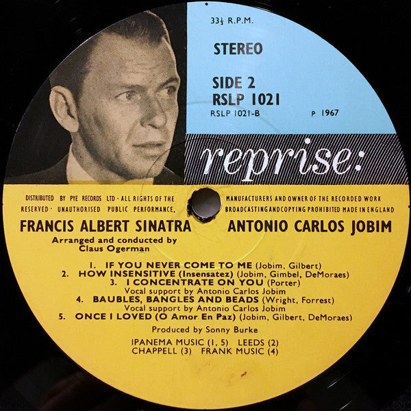 Francis Albert Sinatra* & Antonio Carlos Jobim : Francis Albert Sinatra & Antonio Carlos Jobim (LP, Album)