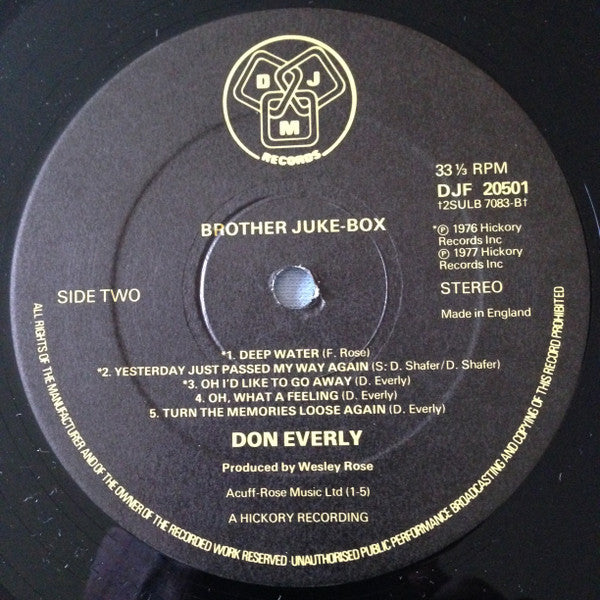 Don Everly : Brother Juke-Box (LP, Album)