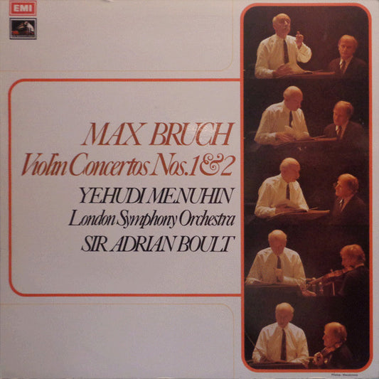Max Bruch - Yehudi Menuhin, London Symphony Orchestra, Sir Adrian Boult : Violin Concertos Nos. 1 & 2 (LP, RP)