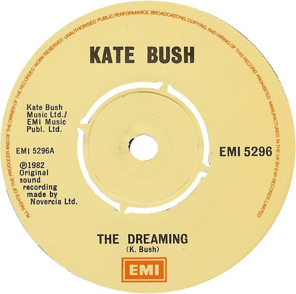 Kate Bush : The Dreaming (7", Single, 4-p)