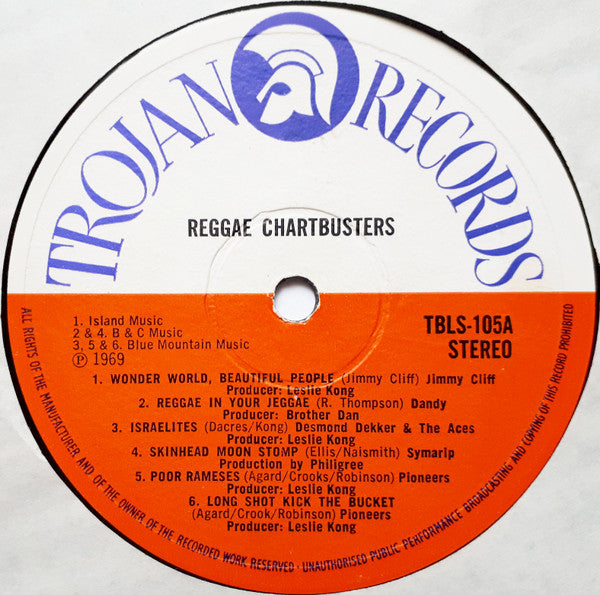 Various : Reggae Chartbusters (LP, Comp, RP)