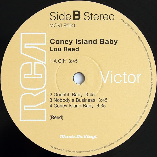 Lou Reed : Coney Island Baby (LP, Album, RE, 180)