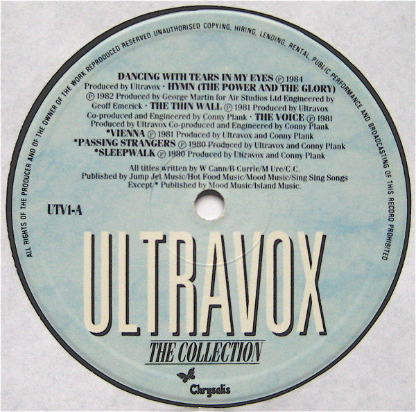Ultravox : The Collection (LP, Album, Comp + LP, Album, Comp, Ltd, Bon)