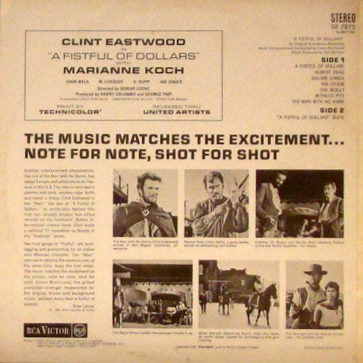 Ennio Morricone : A Fistful Of Dollars (An Original Soundtrack Recording) (LP, Album)