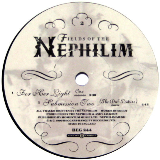Fields Of The Nephilim : For Her Light (One) (7", Single)