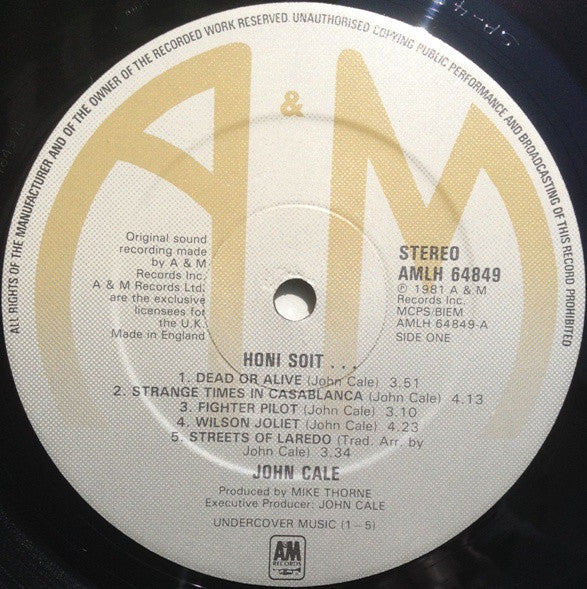 John Cale : Honi Soit (LP, Album)