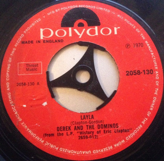 Derek And The Dominos* : Layla (7", Single, Pap)
