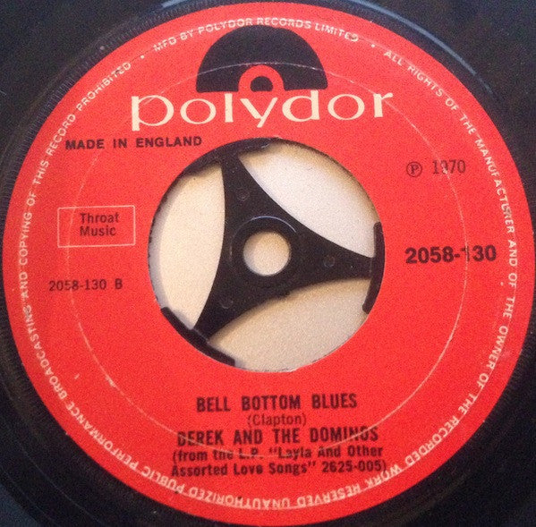 Derek And The Dominos* : Layla (7", Single, Pap)