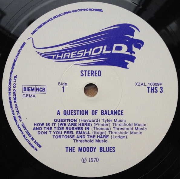 The Moody Blues : A Question Of Balance (LP, Album, Gat)